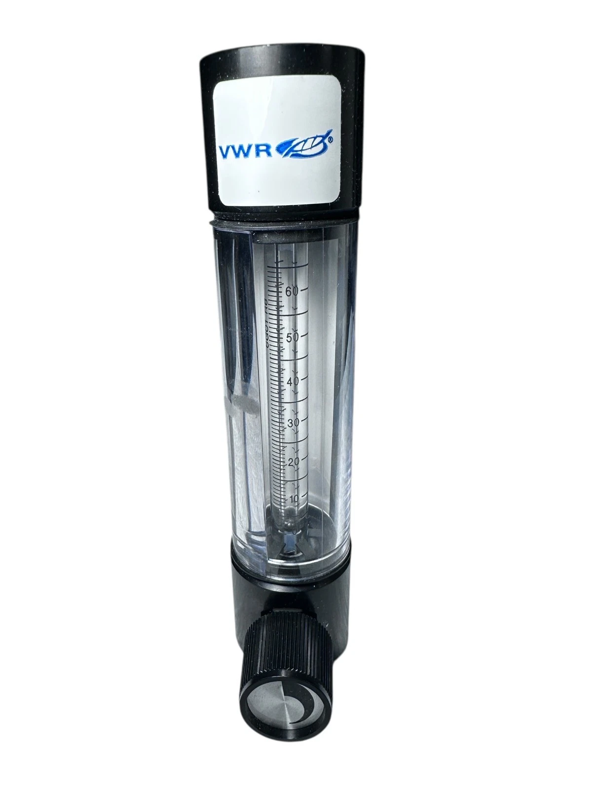 VWR Acrylic Flowmeter 60150AVB-VW Tube 6G01 R6 65mm Scale Air Water 200 PSI Max — photo 7 of 9