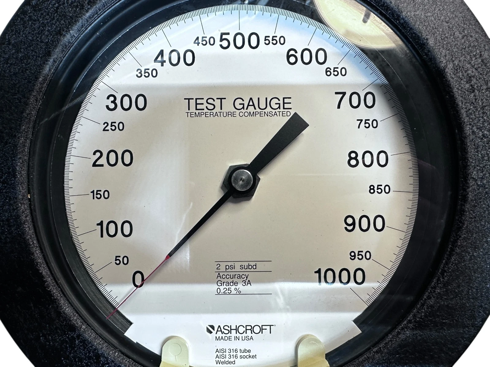 Ashcroft 1000 PSI Test Gauge – Accuracy Grade 3A (0.25%) – Made in USA — photo 3 of 9