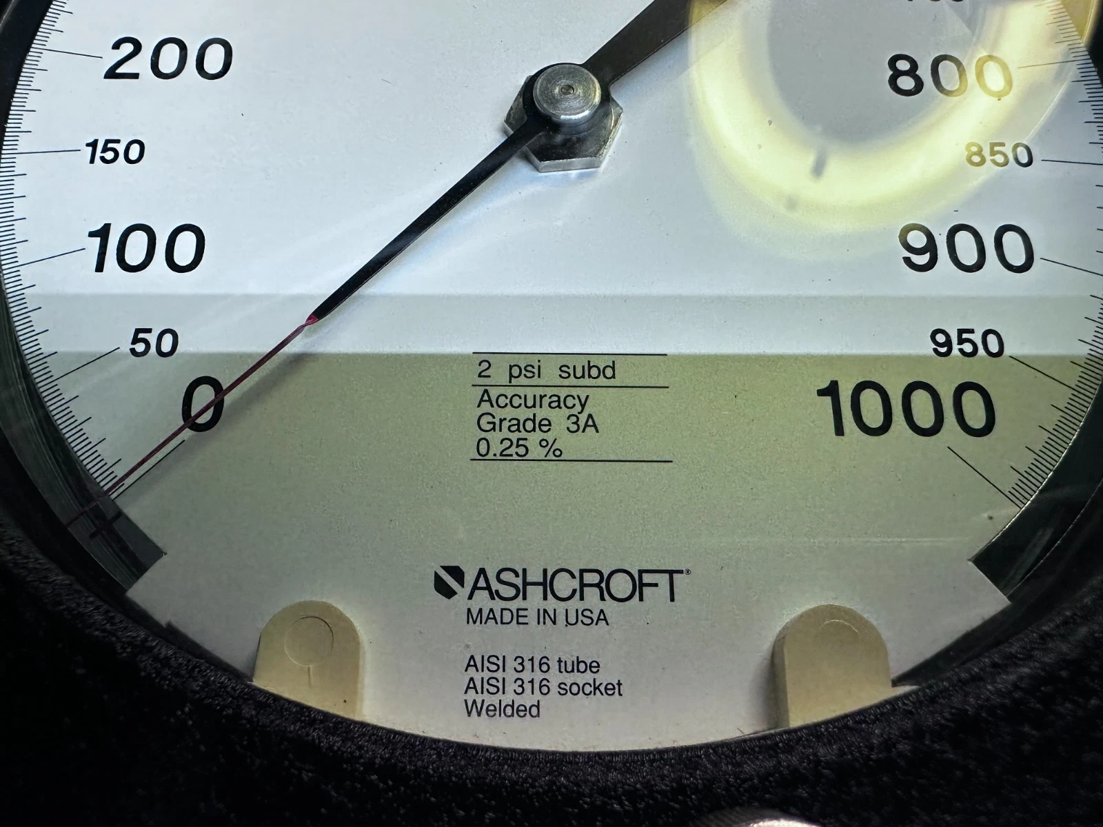 Ashcroft 1000 PSI Test Gauge – Accuracy Grade 3A (0.25%) – Made in USA — photo 5 of 9
