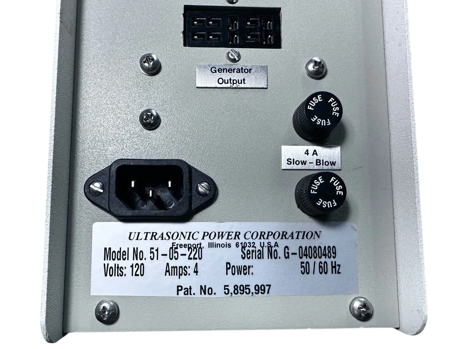 Ultrasonic Power Corporation Model 51-05-220 Generator – 120V, 4A Tested Working — photo 5 of 8