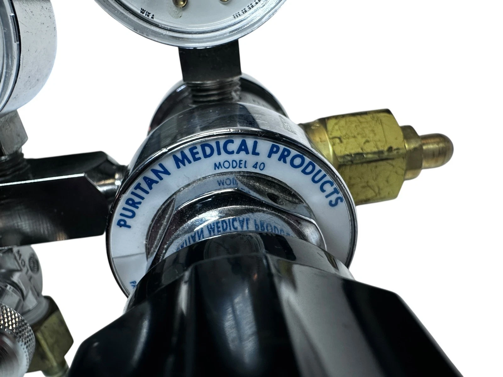 Puritan Medical Products Model 40 Gas Regulator Dual Gauge 4000 PSI USA — photo 7 of 8