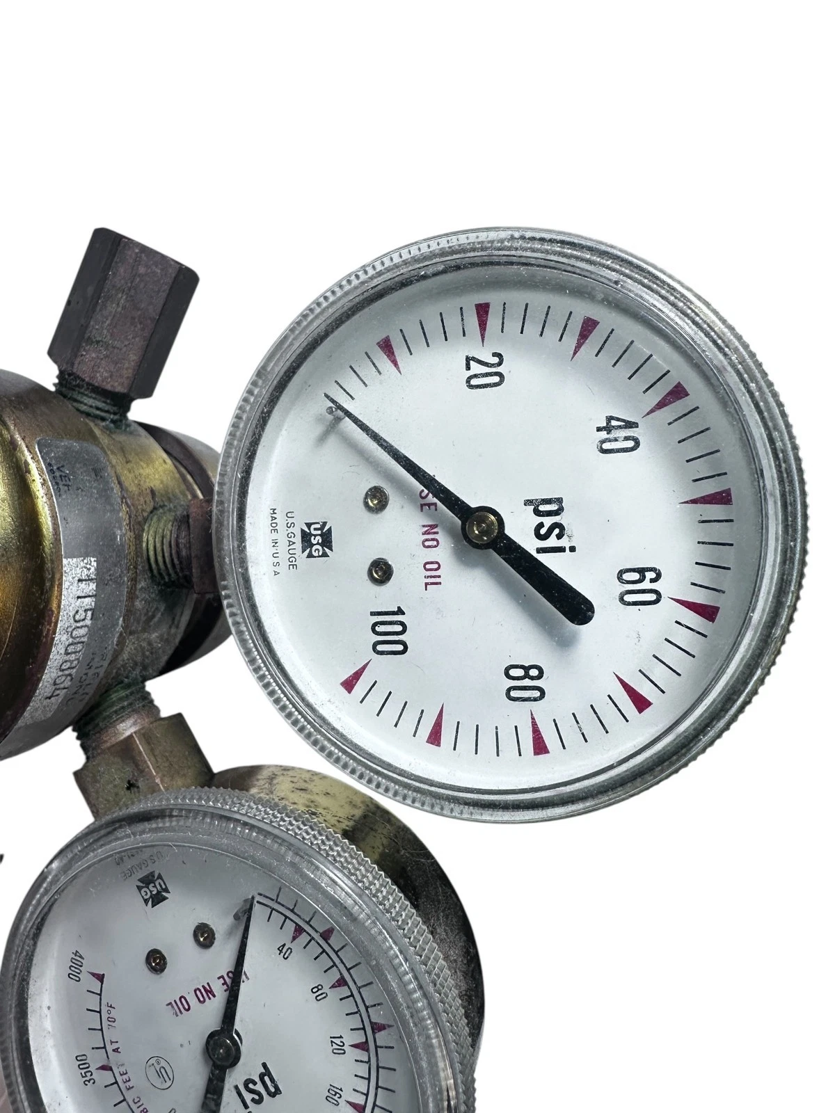 Veriflo DECRA Gas Regulator Dual Gauge Brass 4000 PSI USA — photo 8 of 8