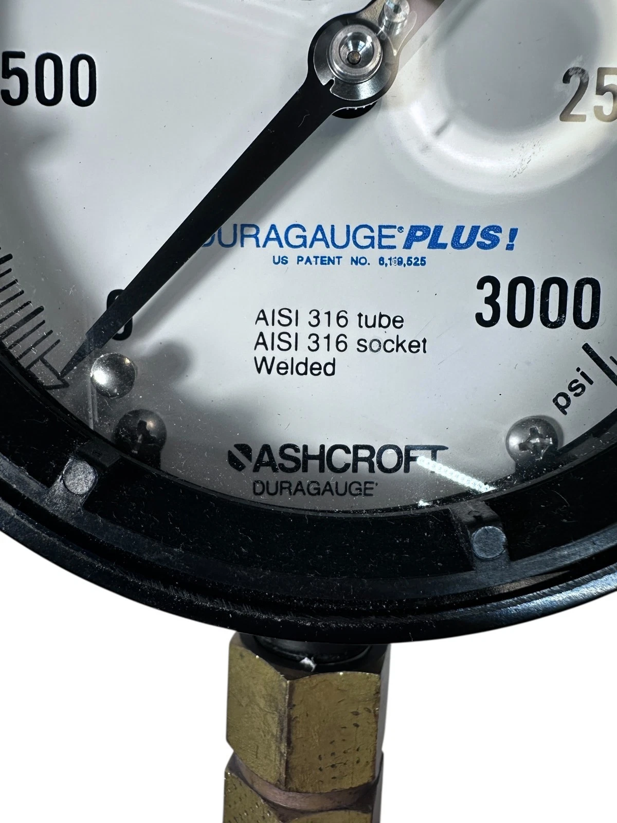 Cole-Parmer Ashcroft Duragauge Plus! 3000 PSI AISI 316 Pressure Gauge USA — photo 3 of 6