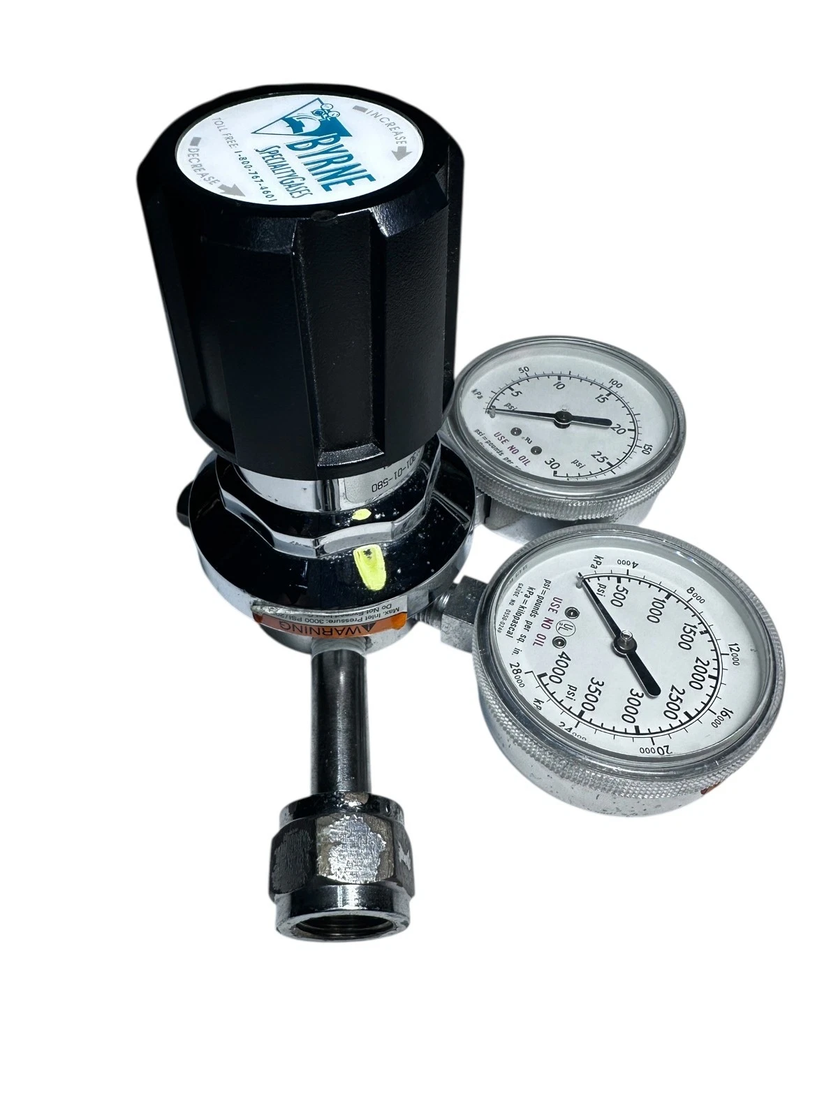 Western Enterprises 2121301-01-580 Byrne Specialty Gas Regulator 4000 PSI — photo 3 of 7