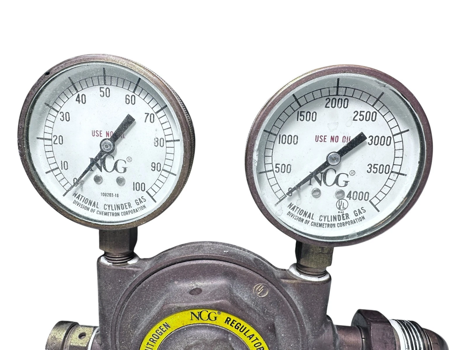 NCG 5868 Nitrogen Regulator Dual Gauge 4000 PSI Chemetron USA — photo 2 of 8
