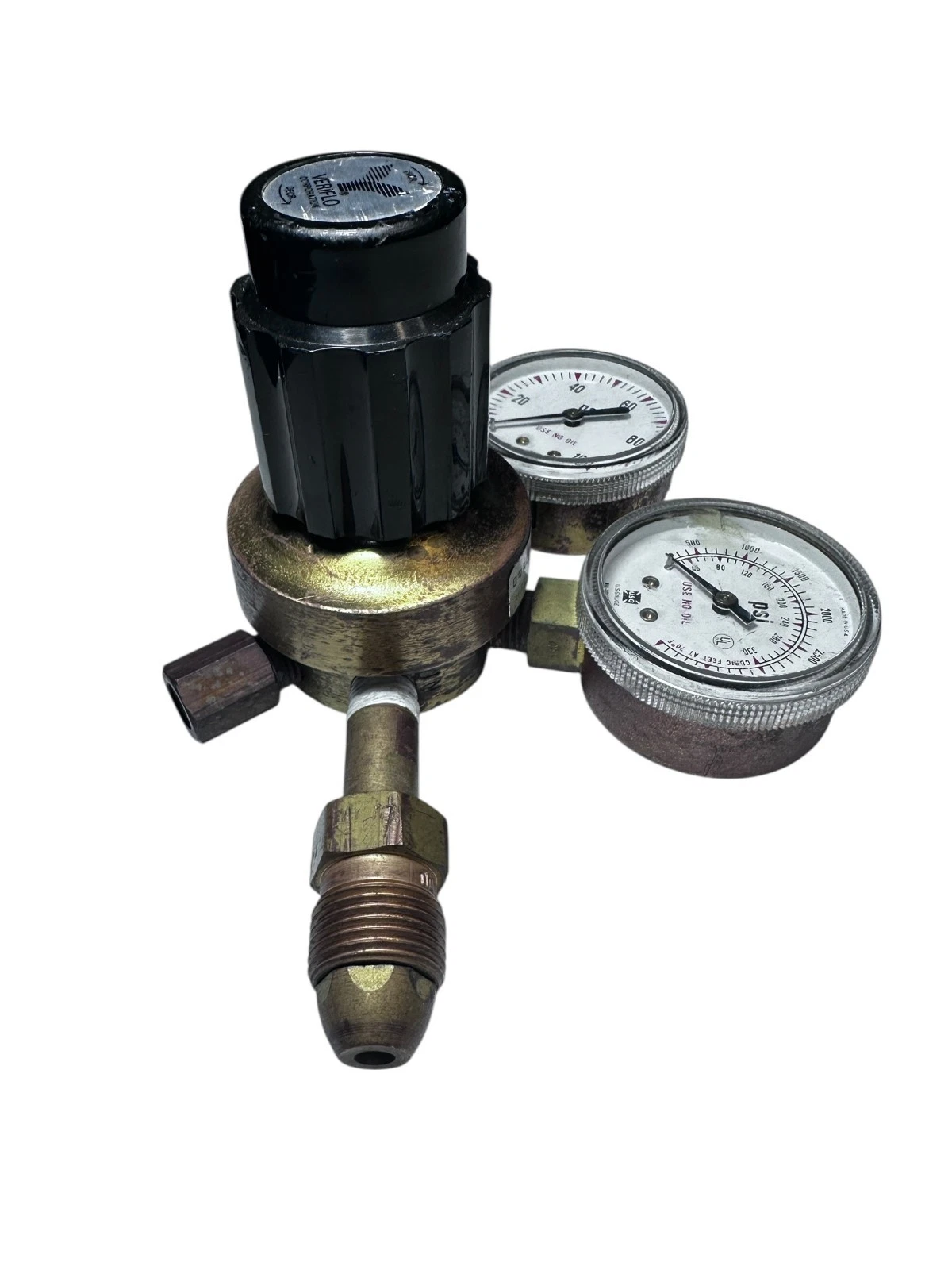 Veriflo 11300718 High Pressure Gas Regulator Dual Gauge 4000 PSI USA — photo 3 of 8