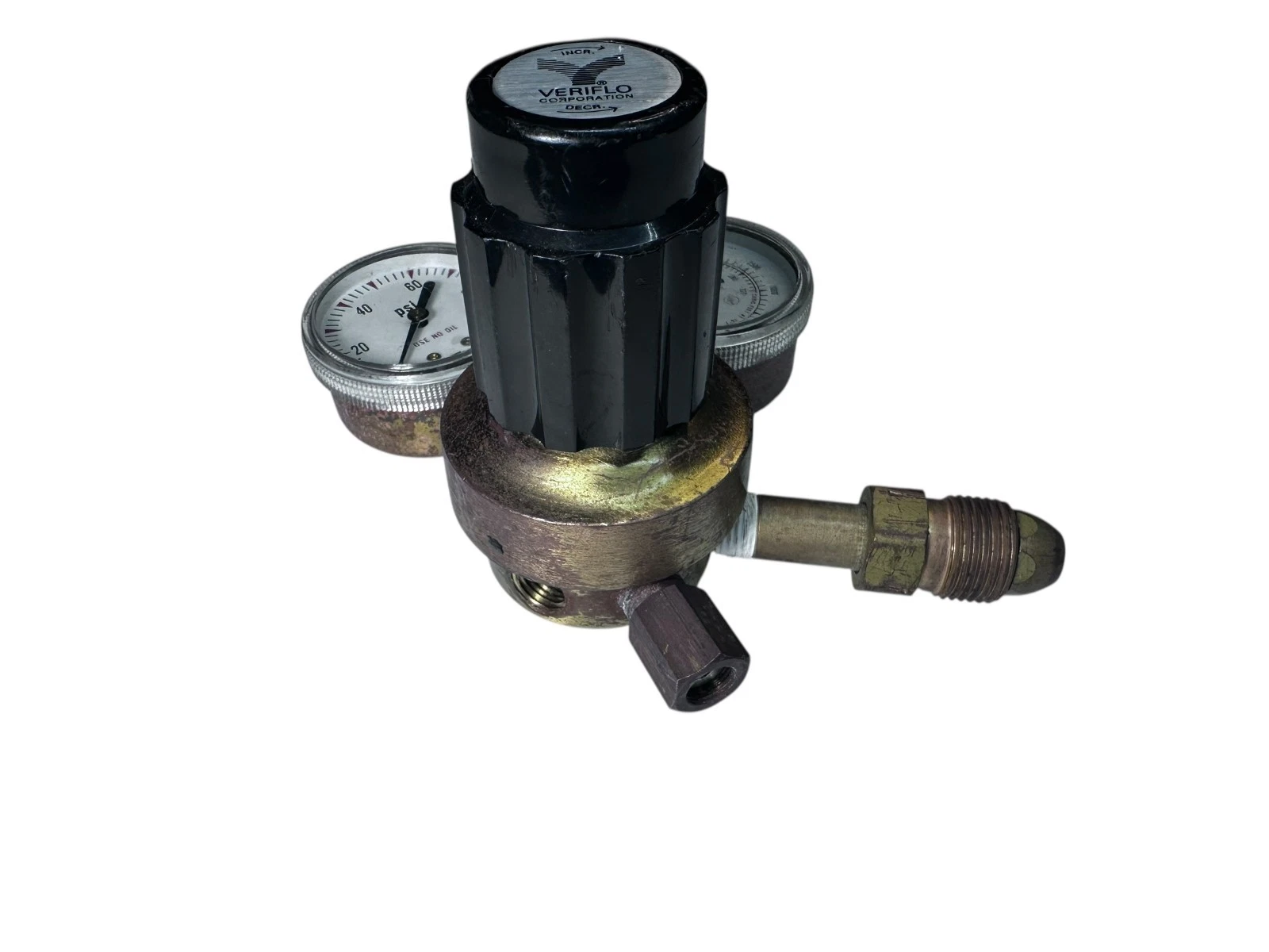 Veriflo 11300718 High Pressure Gas Regulator Dual Gauge 4000 PSI USA — photo 6 of 8