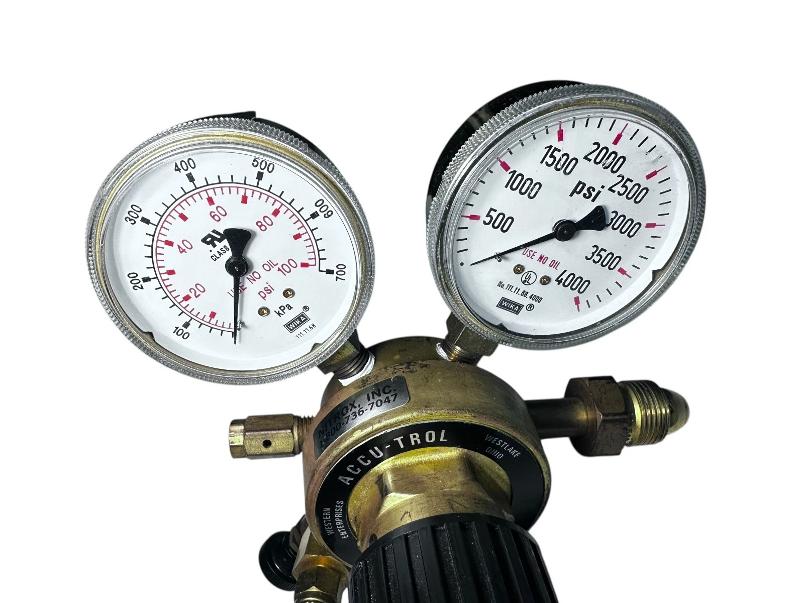 Western Enterprises Accu-Trol 7810 Dual Gauge Gas Regulator 4000 PSI WIKA USA — photo 7 of 7