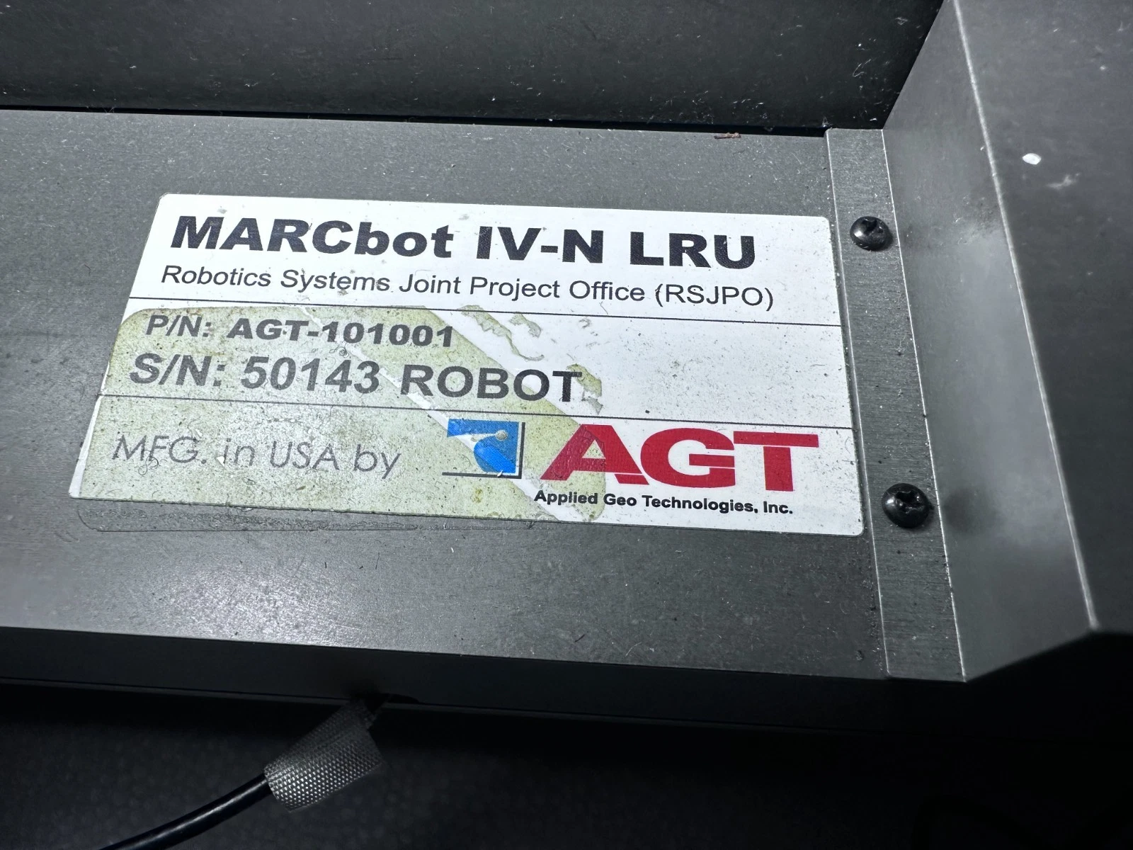 MARCbot IV-N LRU Robotic Arm Camera Assembly AGT Military Robot Works Great — photo 10 of 10