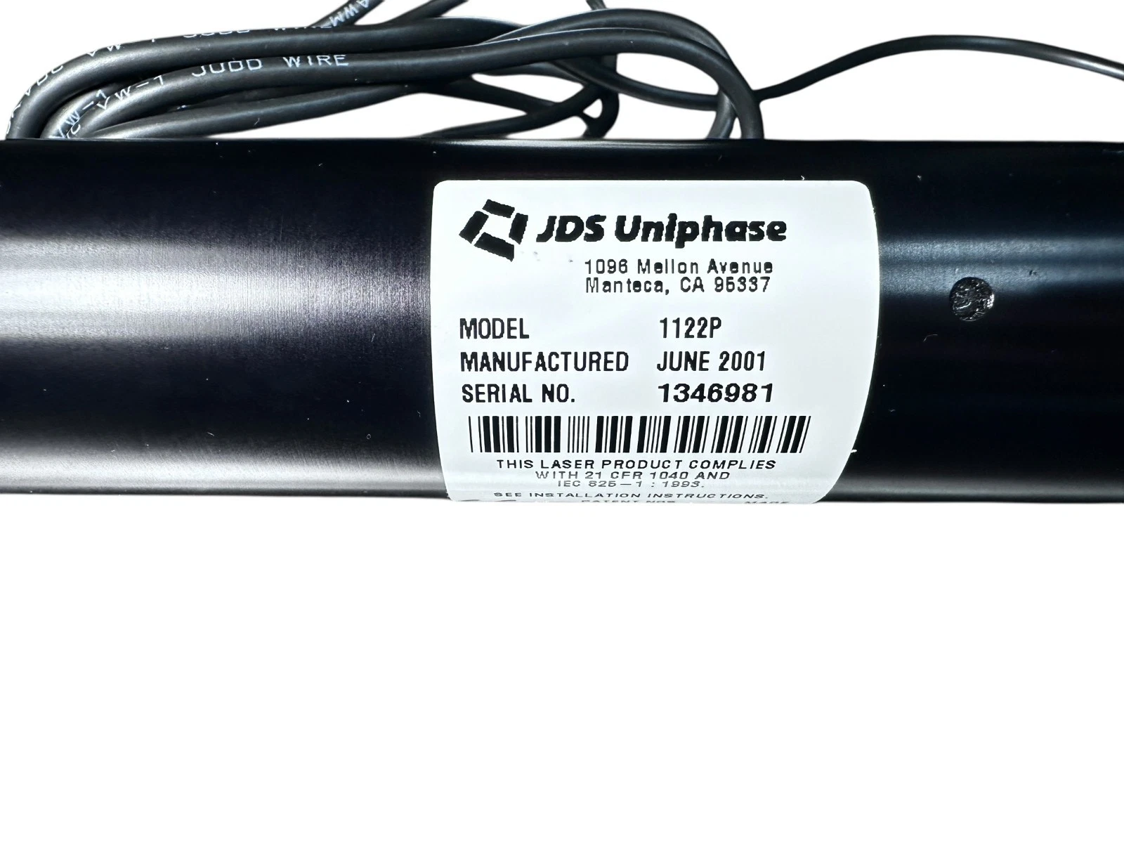 JDS Uniphase 1122P HeNe Laser Head – Polarized Red Laser Tube, Tested – 632.8 nm — photo 2 of 8