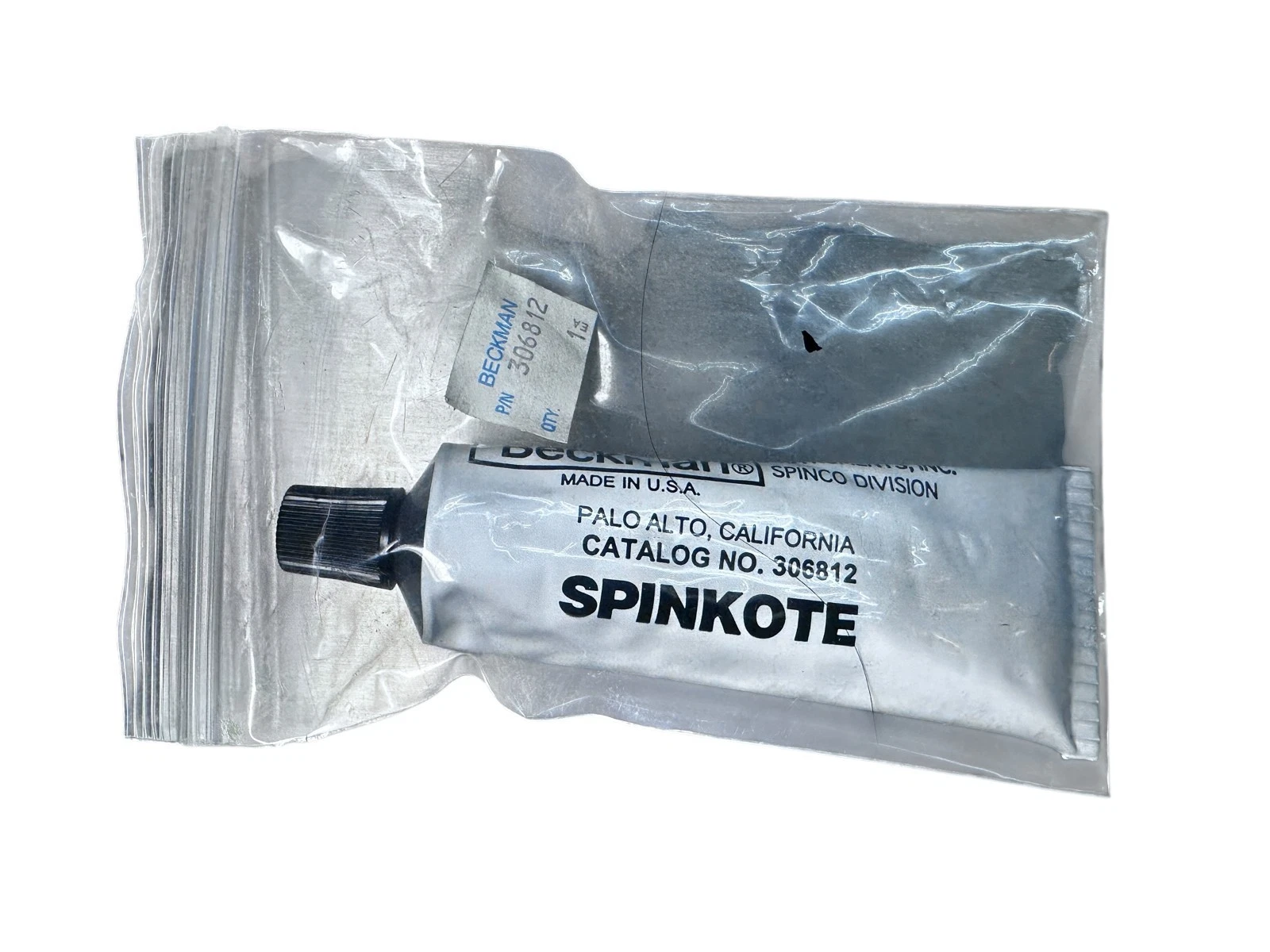 NEW Beckman Spinco SPINKOTE Rotor Lubricant – Catalog No. 306812 –Factory Sealed — photo 3 of 5