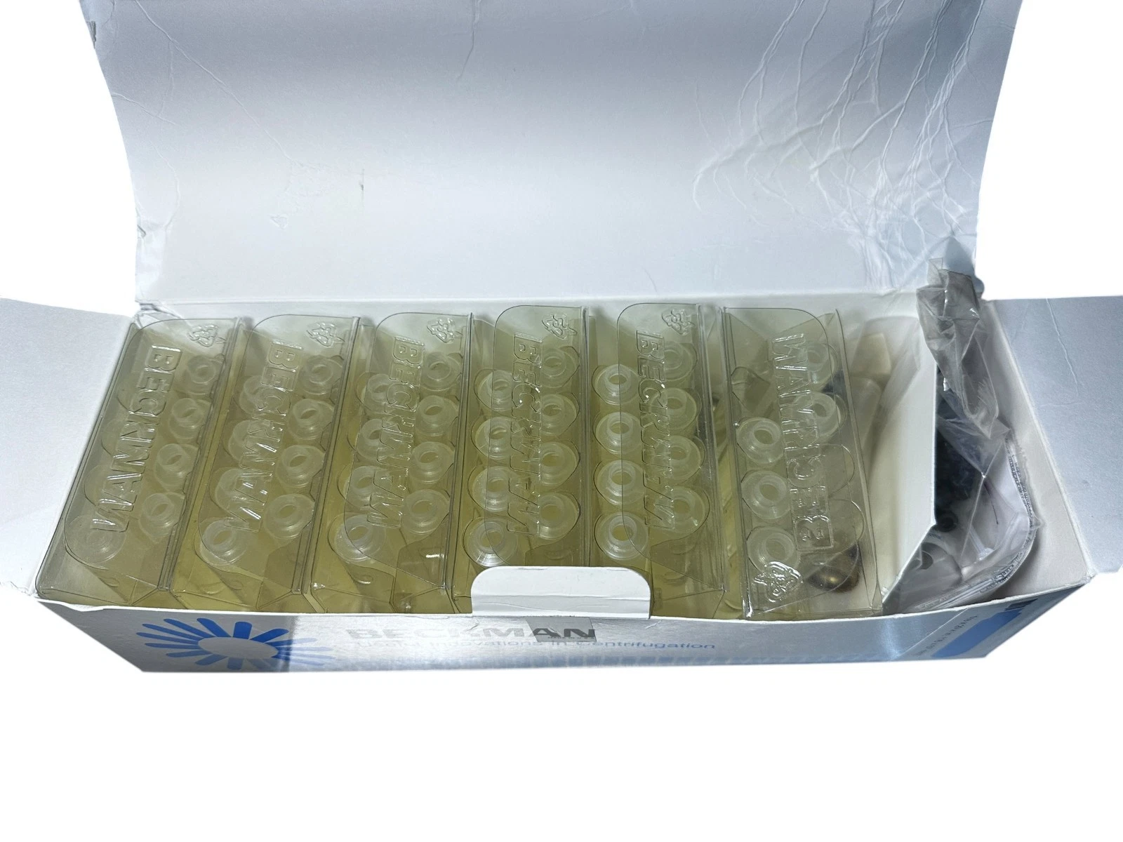 Beckman OptiSeal 11.2mL Centrifuge Tubes 56ct w/ Plugs 362181 – NOS USA — photo 2 of 5