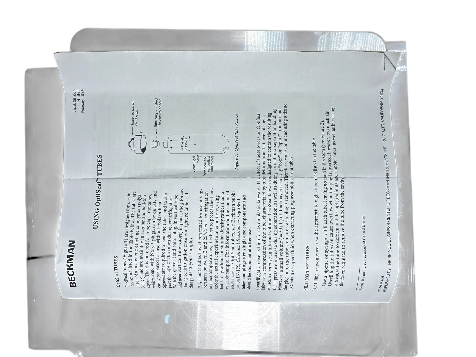 NEW Beckman OptiSeal Polyallomer Centrifuge Tubes – 11.2 mL (362181) – Box of 56 — photo 4 of 4