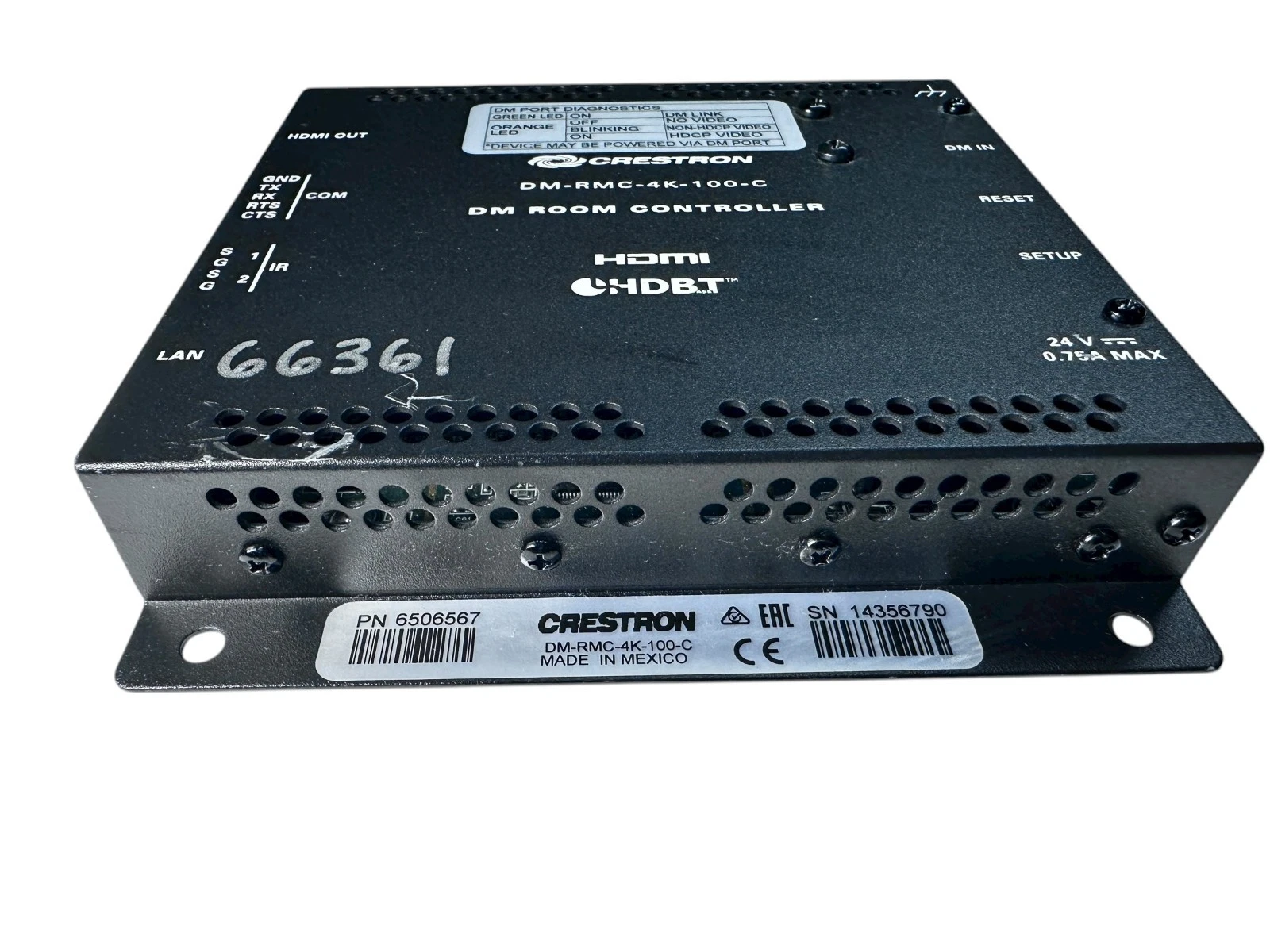 Crestron DM-RMC-4K-100-C DigitalMedia 4K Room Controller – HDMI / HDBaseT — photo 5 of 5