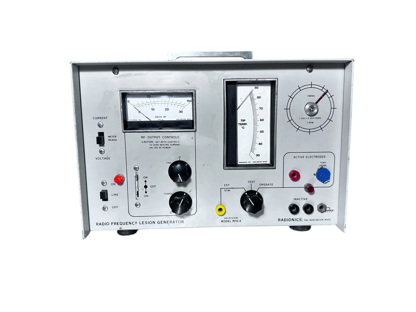 Radionics Solid-State RF Lesion Generator Model RFG-4 | Vintage Medical Research