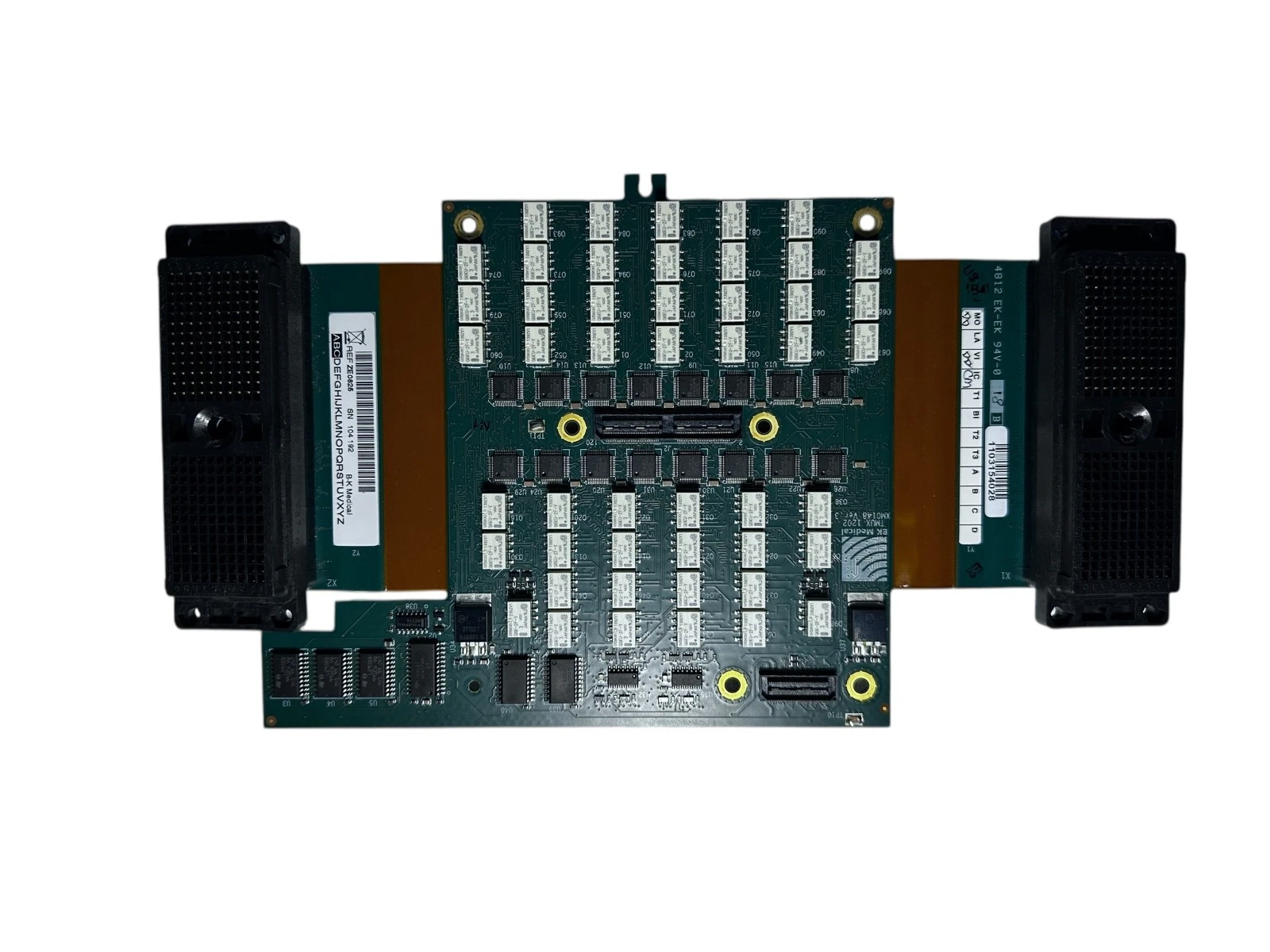 BK Medical Flex Focus 500 Ultrasound Board Assembly | P/N 1202 | FLEX CONNECTORS