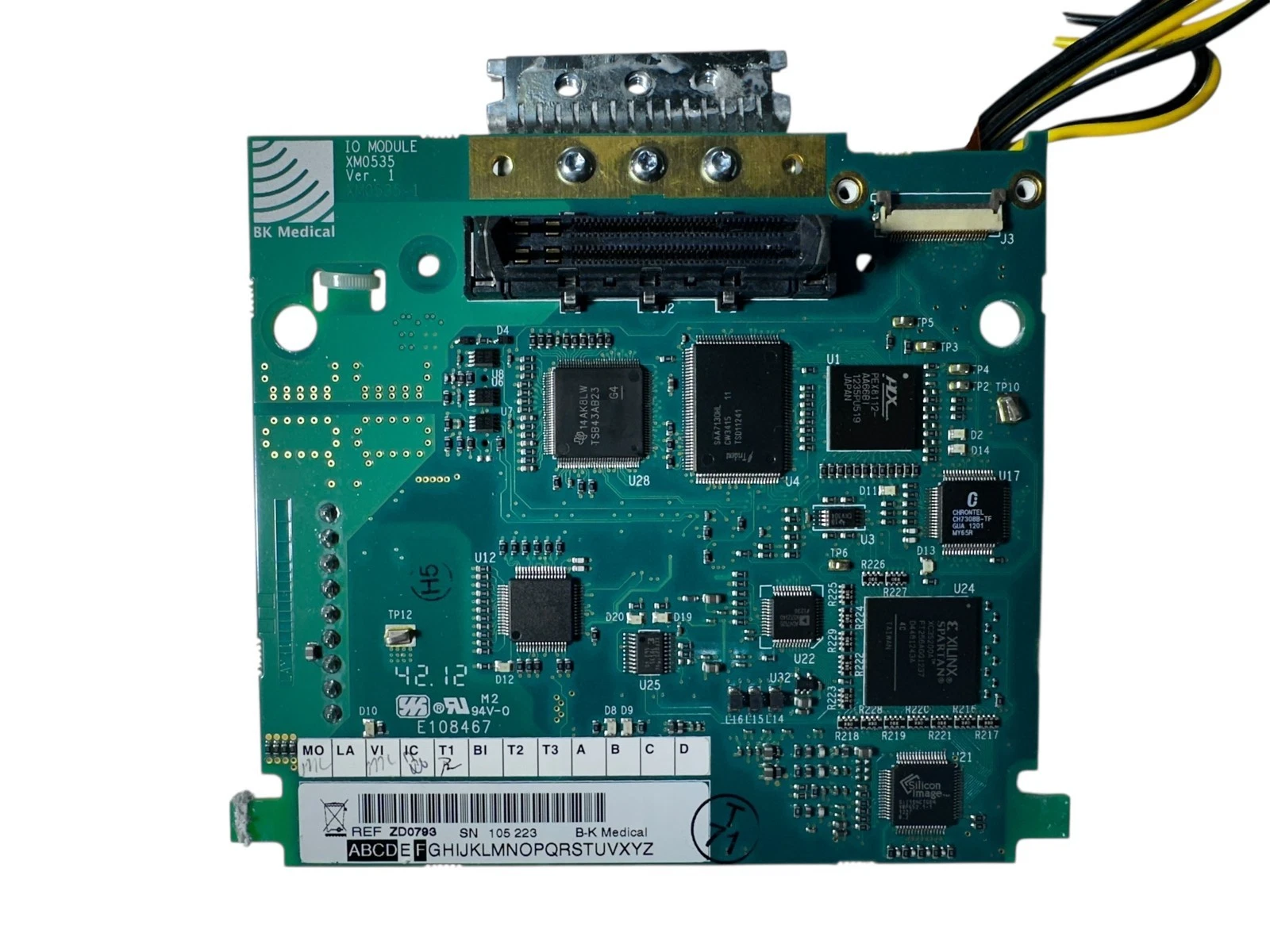 BK Medical Flex Focus 500 Ultrasound Board Assembly | Rear Monitor Connector — photo 2 of 7