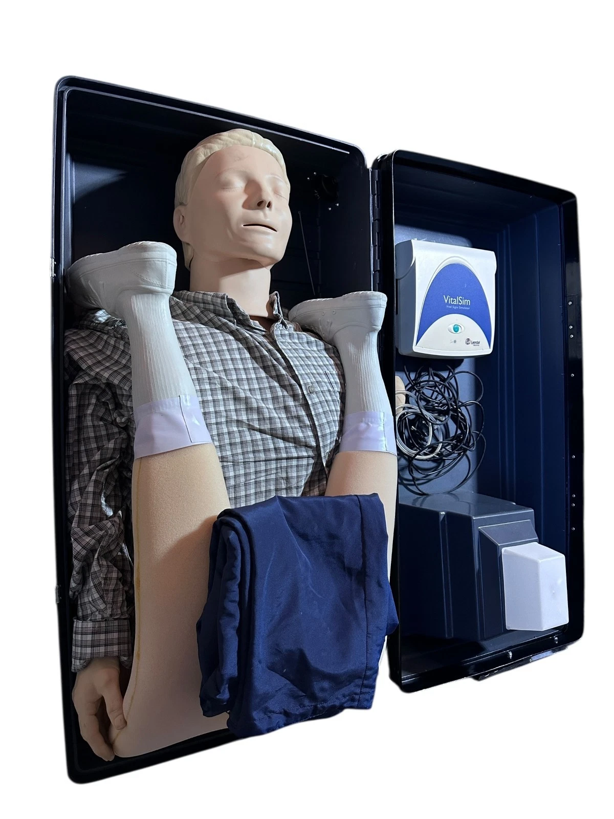 Laerdal Resusci Anne CPR Training Manikin w/ VitalSim Control Unit – Excellent