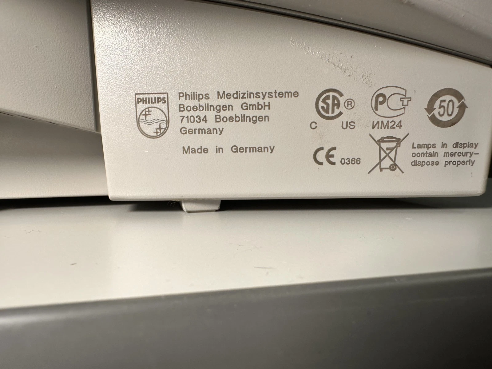 Philips IntelliVue MP70 Patient Monitor M8007A w/ Power Supply Tested Boots Up — photo 8 of 8