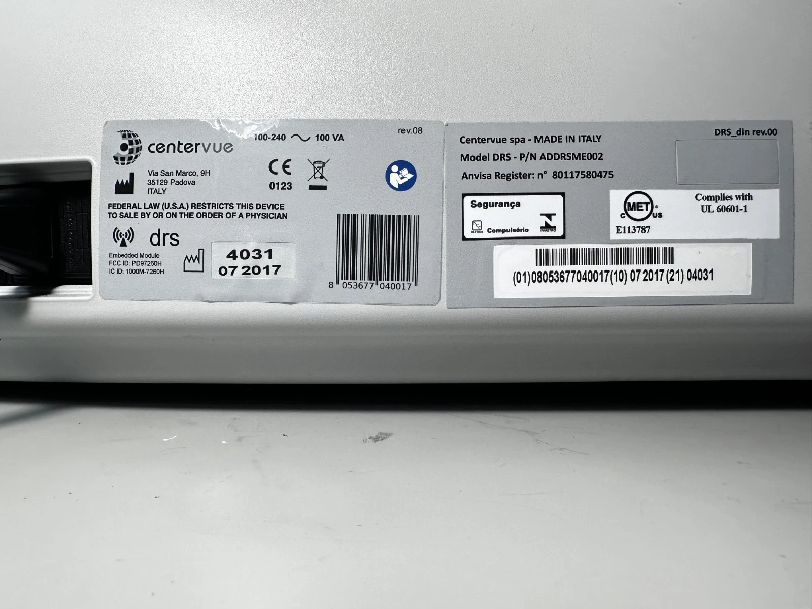CenterVue DRS Imaging System Unit – Powers On – Software Needed – Excellent — photo 8 of 9