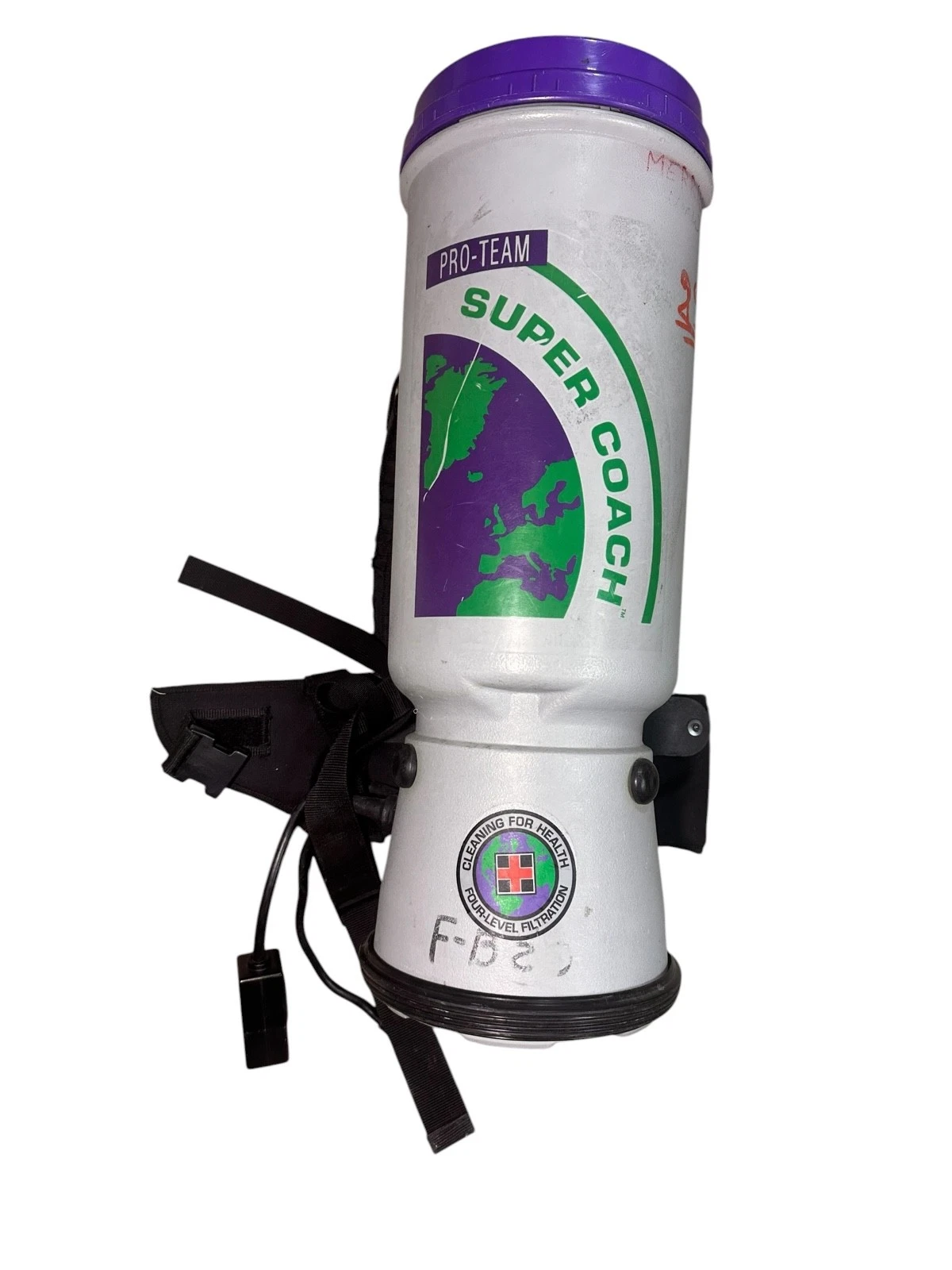 ProTeam Super Coach Backpack Vacuum SCM-1282 Commercial Cleaner Tested Works REA available from Noble Lab Trade