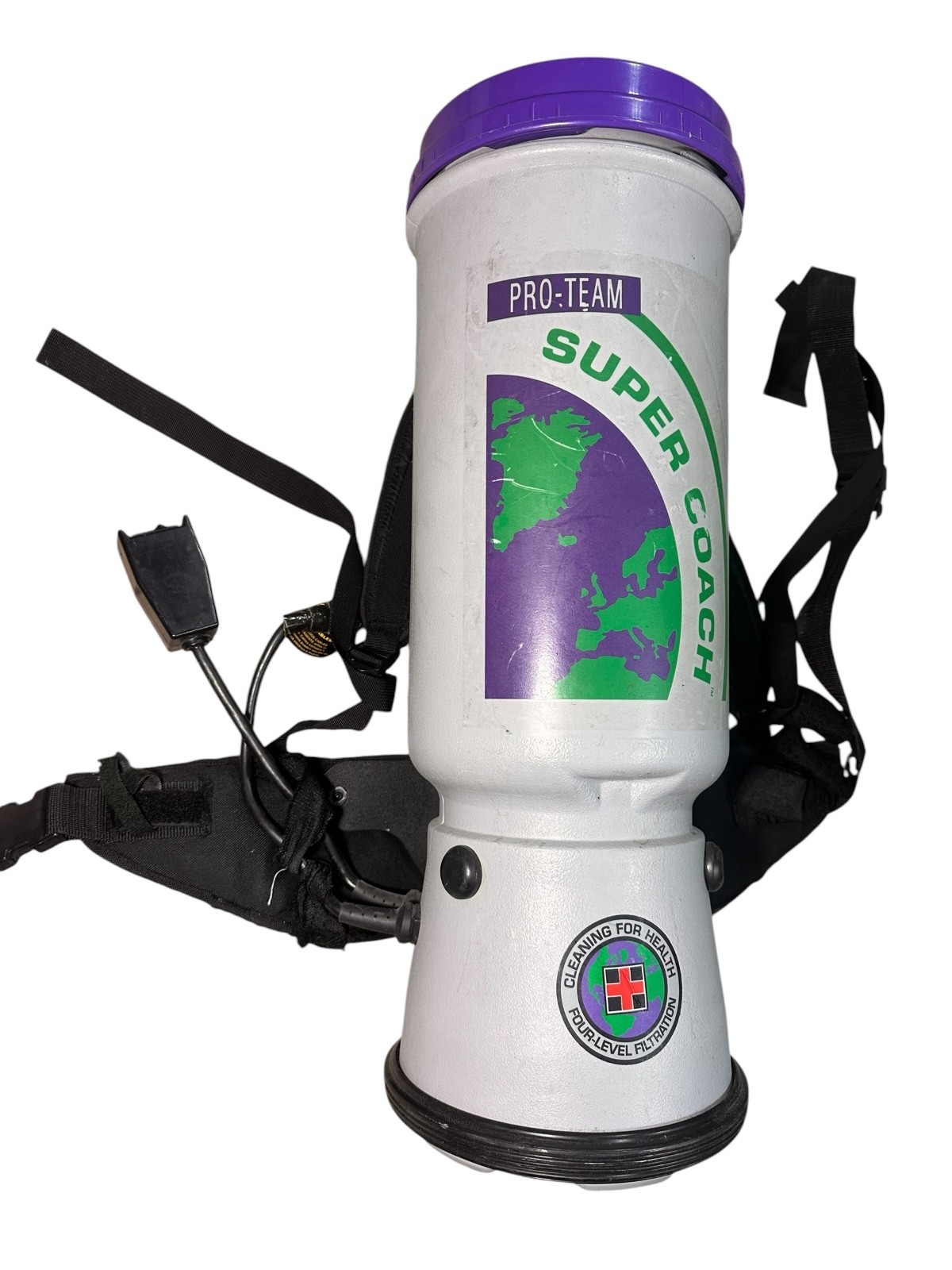 ProTeam Super Coach Backpack Vacuum SCM-1282 Commercial Cleaner Tested Works available from Noble Lab Trade