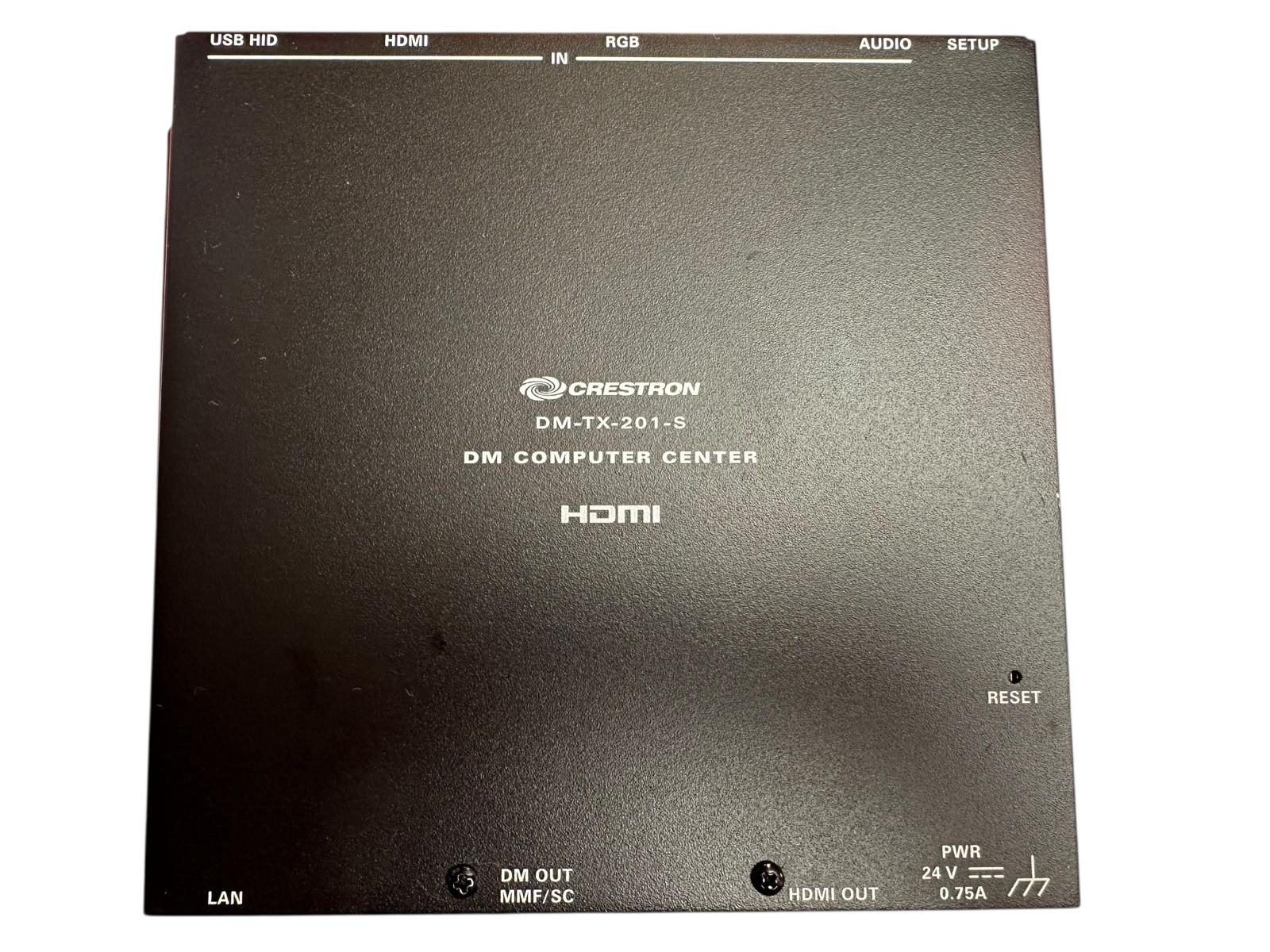 Crestron DM-TX-201-S DigitalMedia Transmitter HDMI/VGA/USB Over Fiber DM-TX201S available from Noble Lab Trade