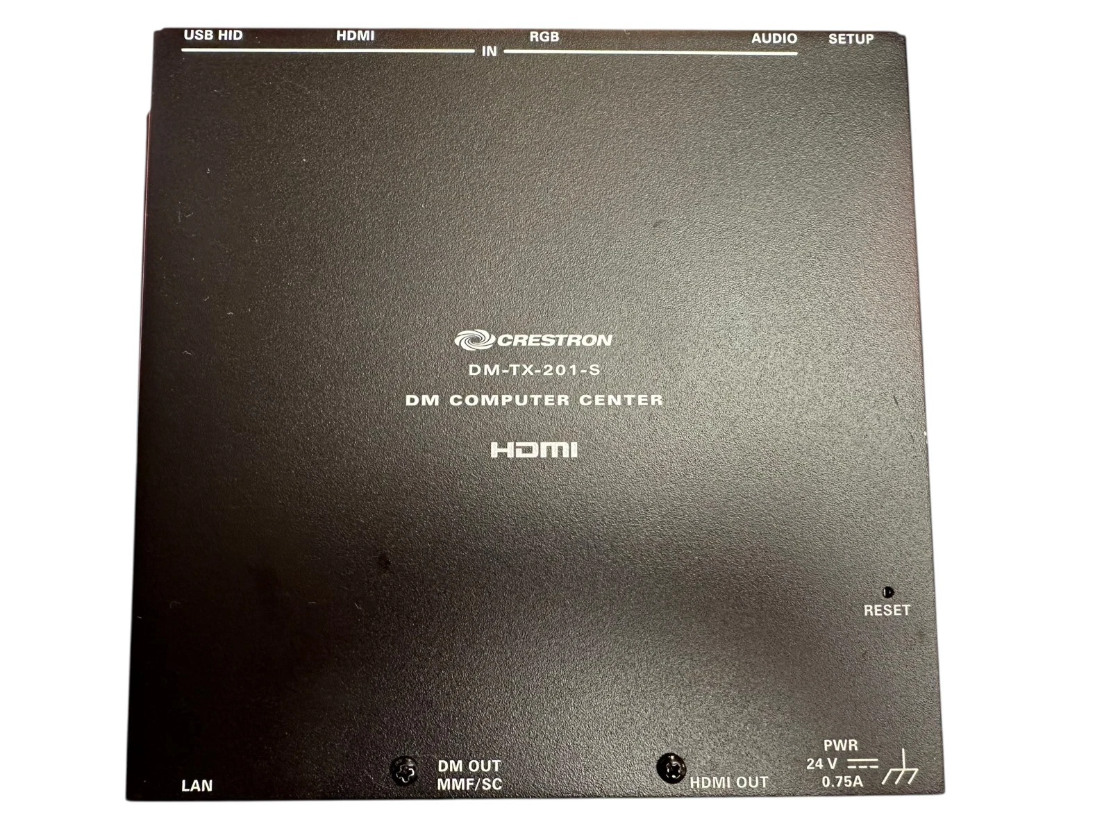 Crestron DM-TX-201-S DigitalMedia Transmitter HDMI/VGA/USB Over Fiber DM-TX201S available from Noble Lab Trade