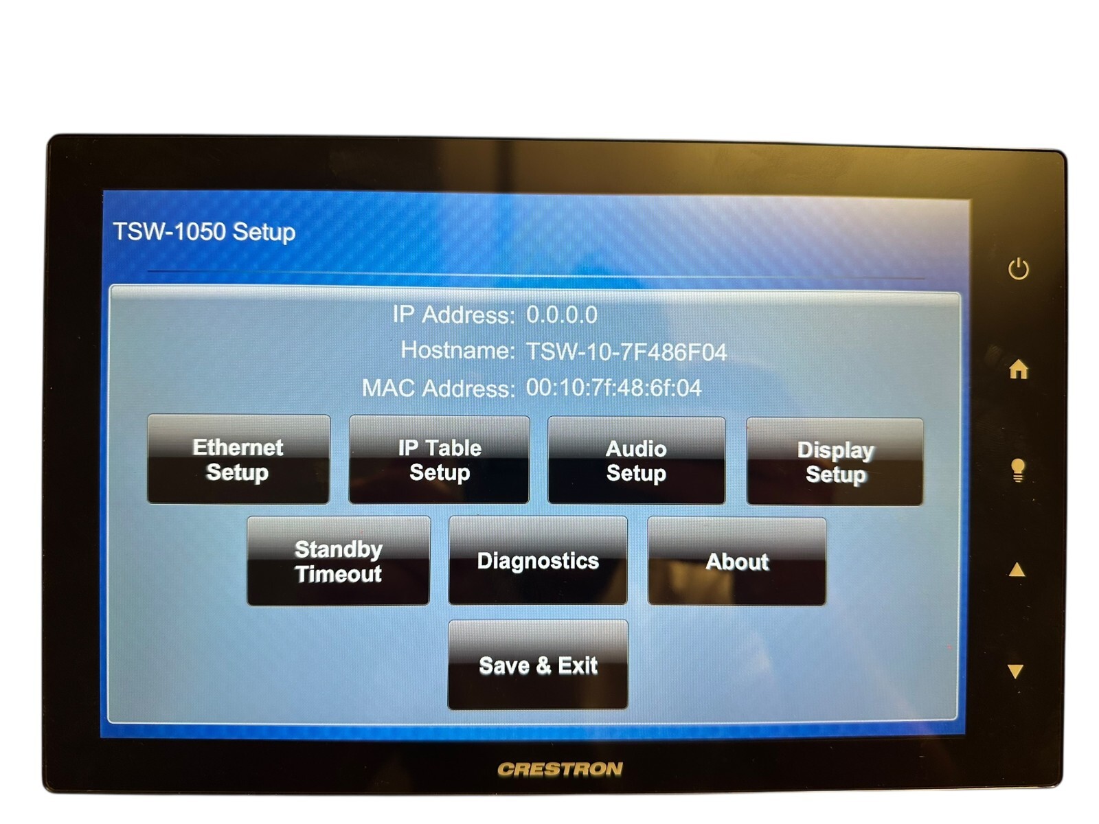 Crestron TSW-1050-B-S 10.1" Touch Screen Control Panel – Tested, Works Great! available from Noble Lab Trade