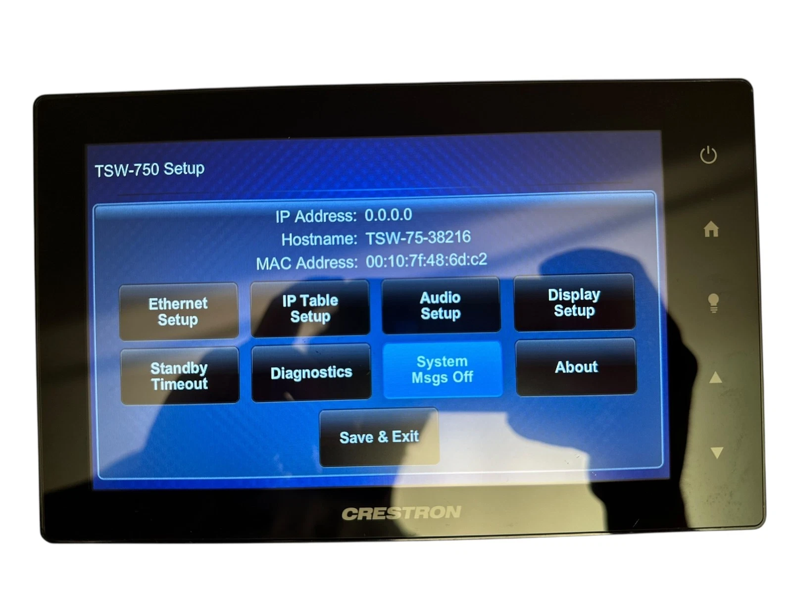 Crestron TSW-750-B-S 7” Touchscreen Panel | Tested | Fully Functional | PoE available from Noble Lab Trade