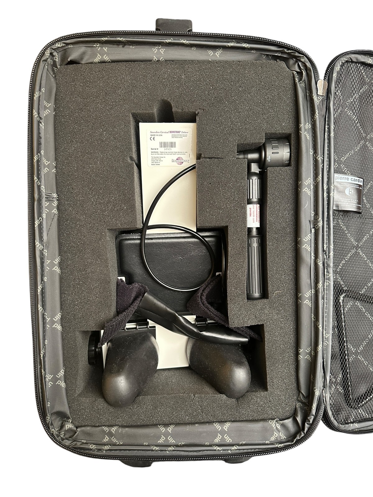 Saunders Cervical Hometrac Deluxe Neck Traction Unit with Case & Gauge available from Noble Lab Trade