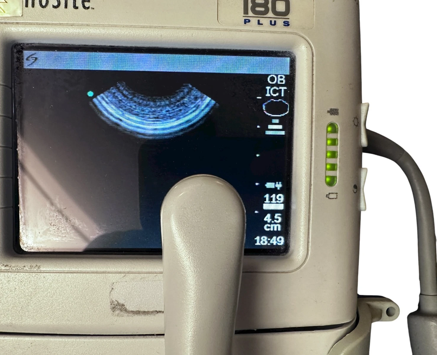 SonoSite ICT/7-4 MHz Endocavitary Transducer Probe ICT7-4 Ref P02450-02 DUO available from Noble Lab Trade