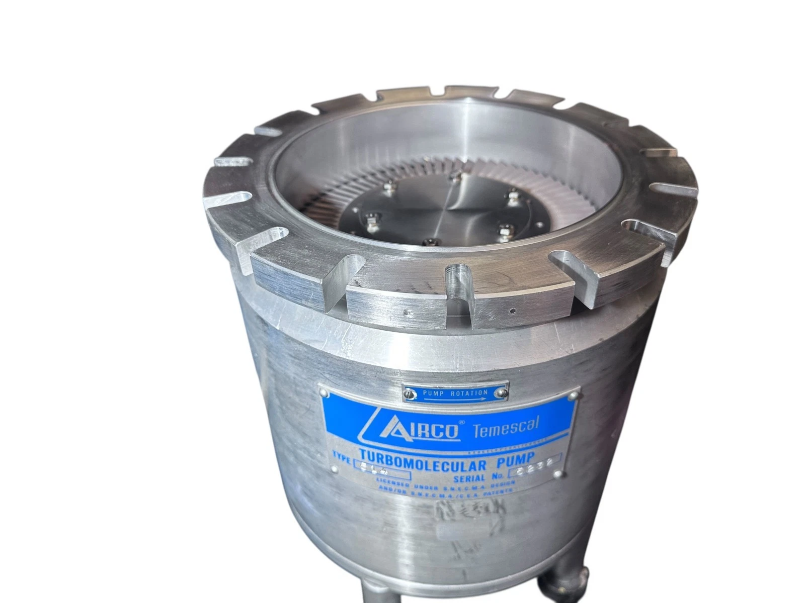 Airco Temescal Type 514 Turbomolecular Pump – Excellent Condition available from Noble Lab Trade