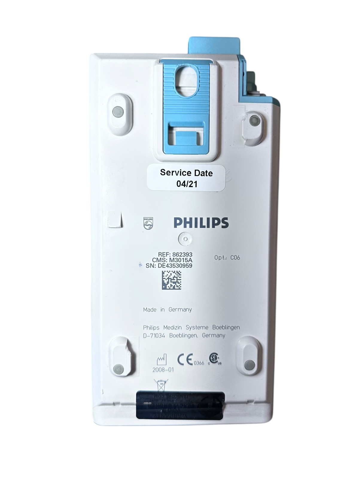 Philips M3015A IntelliVue MMS Extension Module Microstream CO₂ Temp Press available from Noble Lab Trade