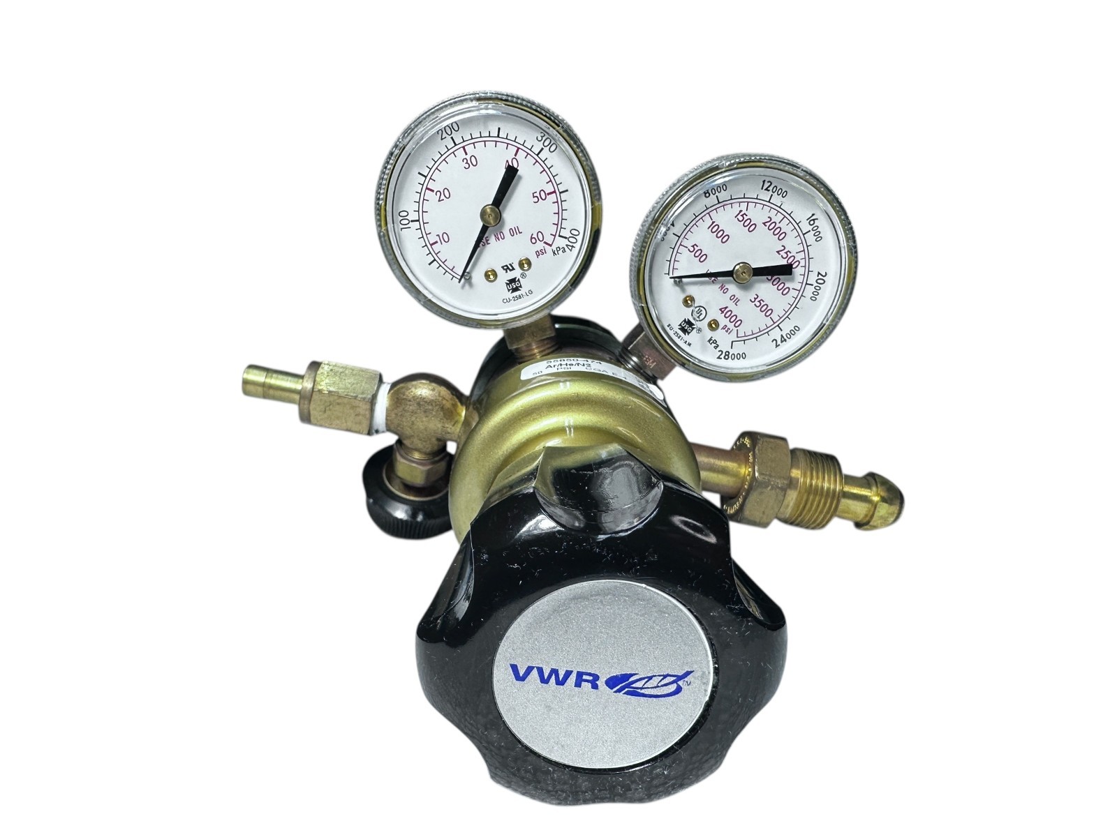 VWR Dual Stage Regulator 55850-474 for Argon/Helium/Nitrogen – Tested available from Noble Lab Trade