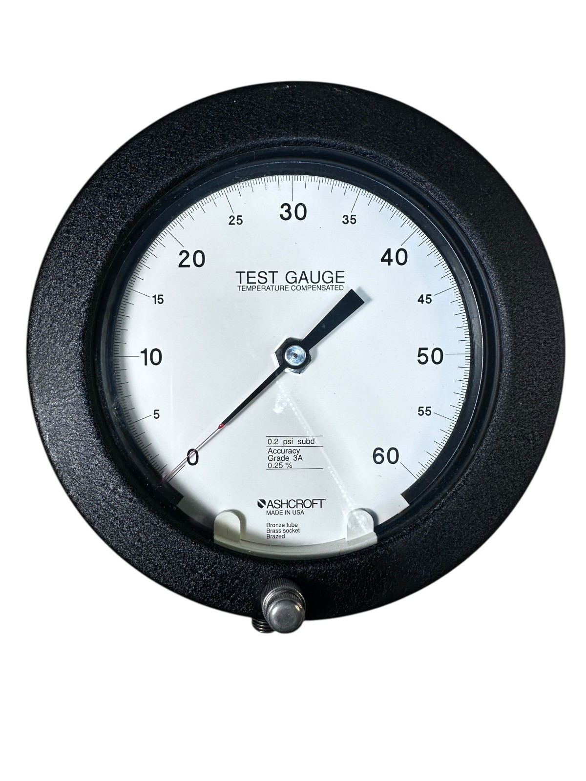 Ashcroft 60 PSI Test Gauge – Grade 3A 0.25% Accuracy – Temperature Compensated available from Noble Lab Trade