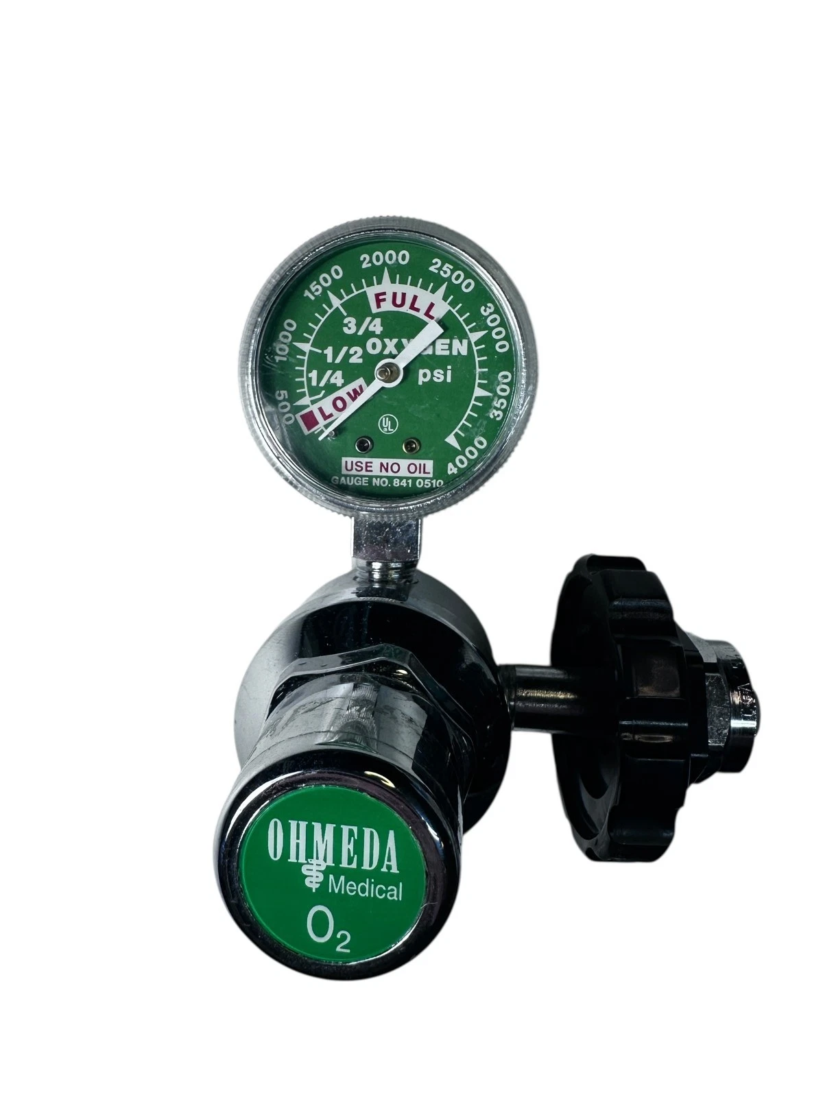Ohmeda 6700-1240-900 Oxygen Regulator 4000 PSI Chrome USA available from Noble Lab Trade