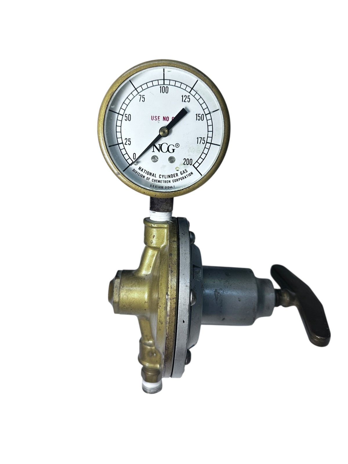 Torchweld 6200 Oxygen Regulator Gauge National Cylinder Gas 200 PSI available from Noble Lab Trade