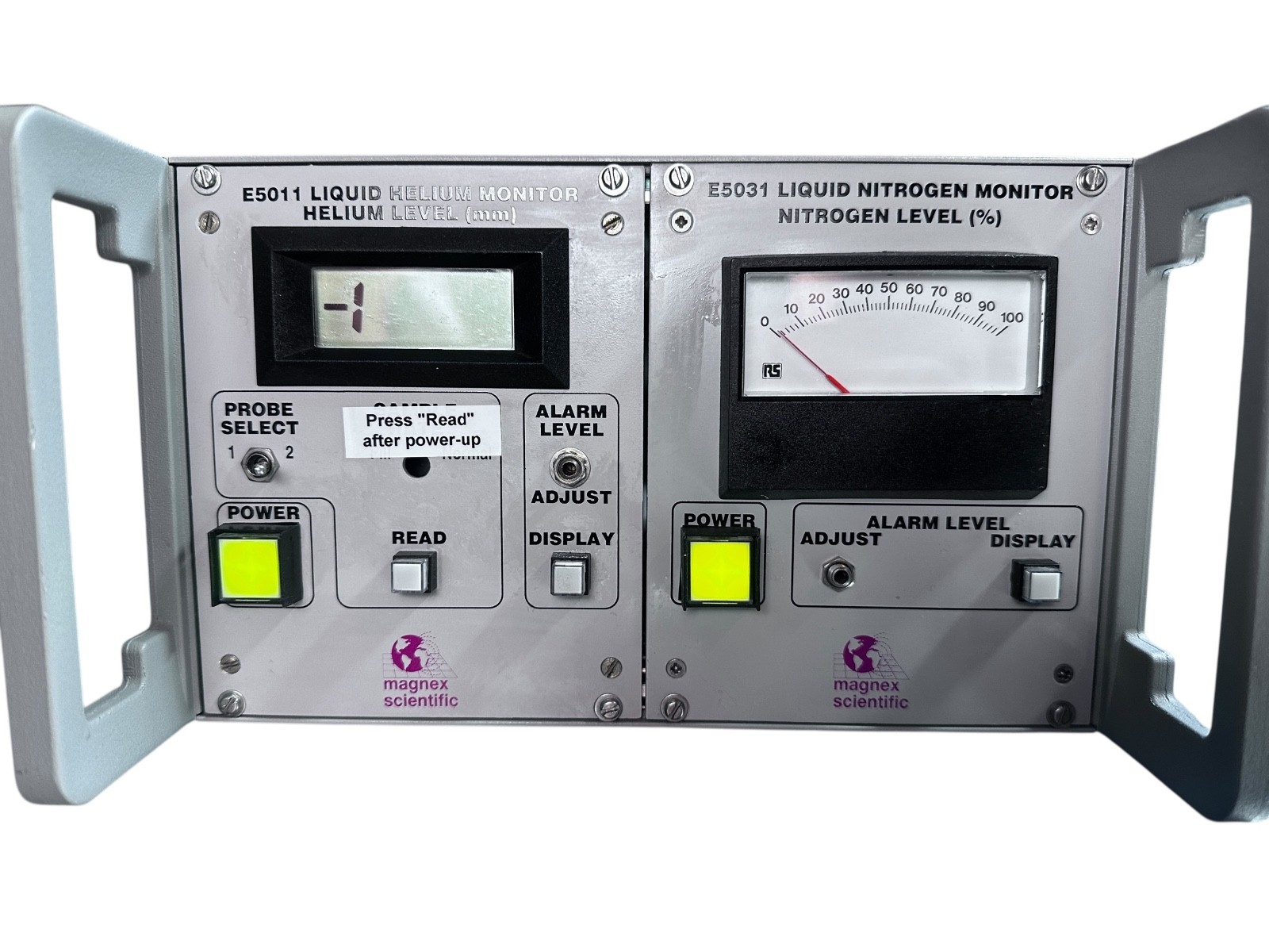 Magnex Scientific E5011 & E5031 Liquid Helium / Nitrogen Level Monitor System available from Noble Lab Trade