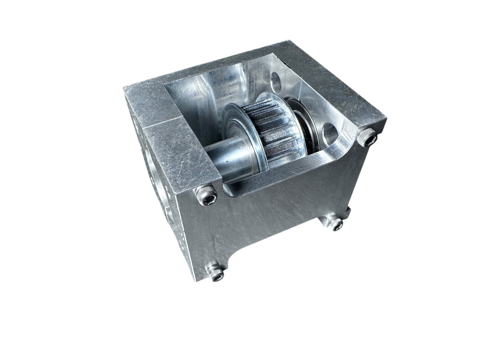 Beckman Biomek NXP SPAN-8 End Pulley Assembly Idler Opposite Motor available from Noble Lab Trade