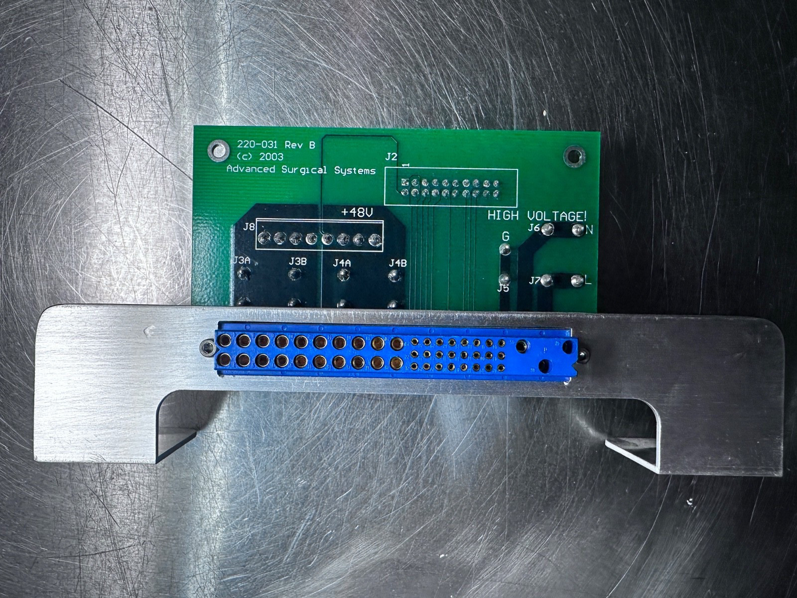 Advanced Surgical Systems RF Generator Power Interface PCB – P/N 220-031 Rev B available from Noble Lab Trade