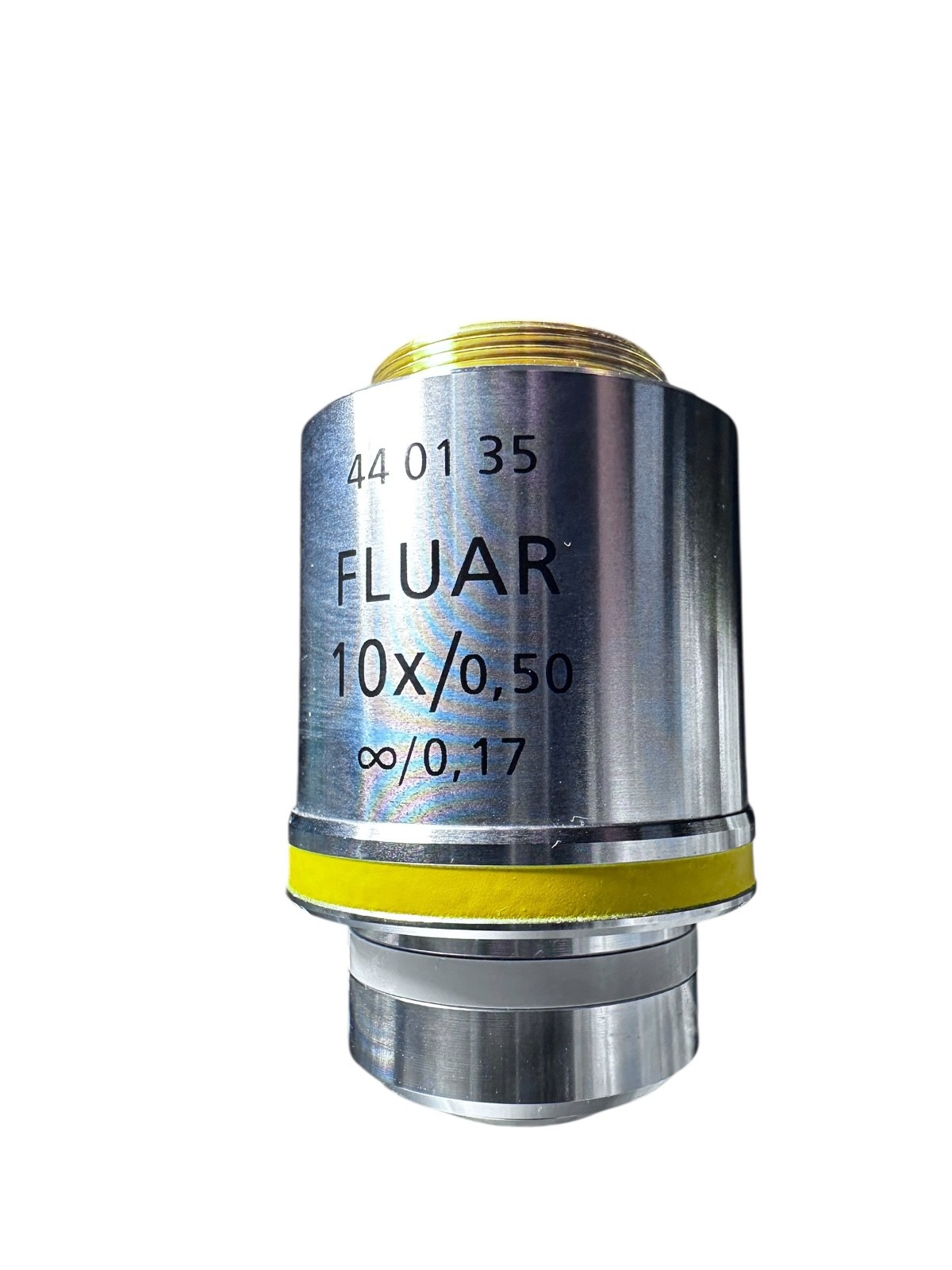 ZEISS Fluar 10x / 0.50 Microscope Objective ∞/0.17 – RMS – Open Box, Unused available from Noble Lab Trade