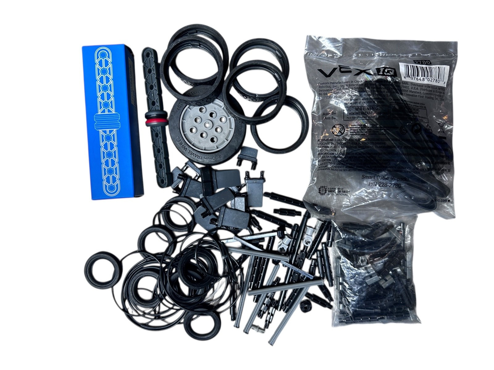VEX IQ Robotics Parts LOT – New & Lightly Used – Wheels, Shafts, Rubber Bands available from Noble Lab Trade
